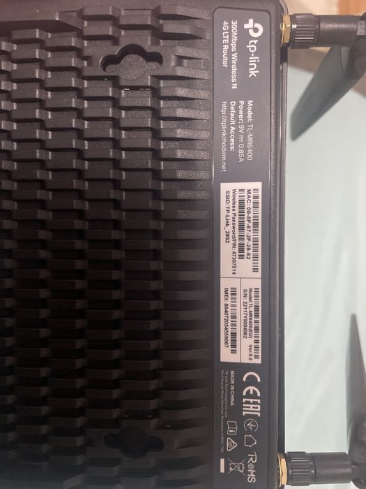 Router Wireless TP-Link TL-MR6400, N300, 3G/4G, SIM