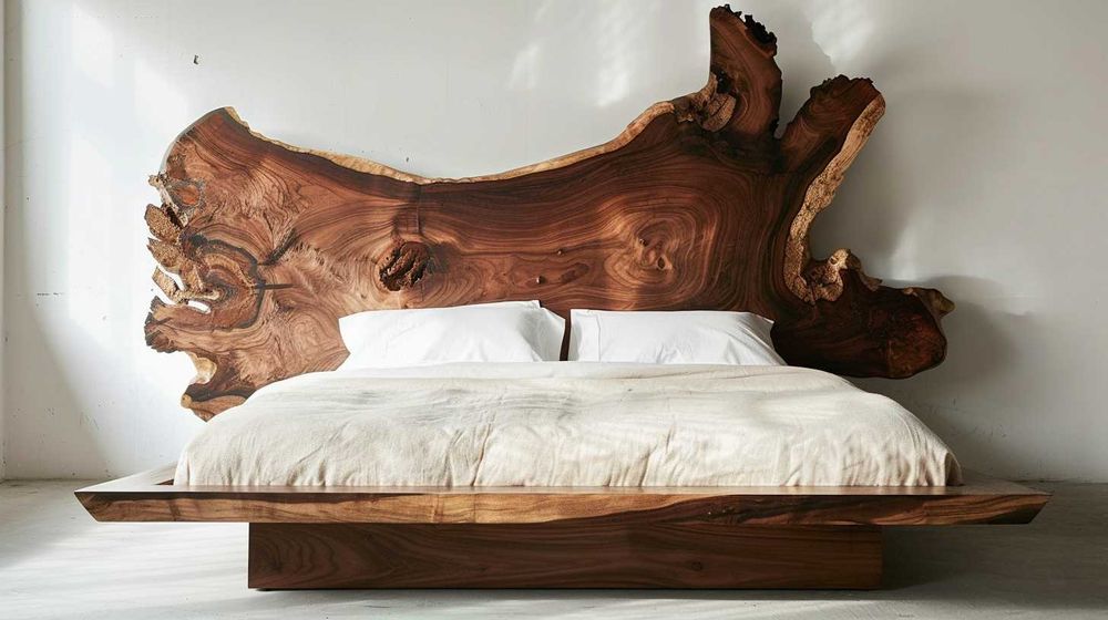 Дизайнерска спалня от масивна дървесина по поръчка
