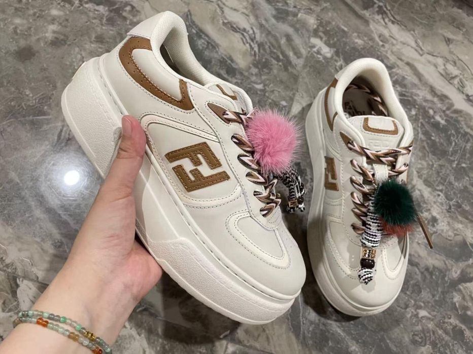 дамски обувки Fendi естествена кожа
