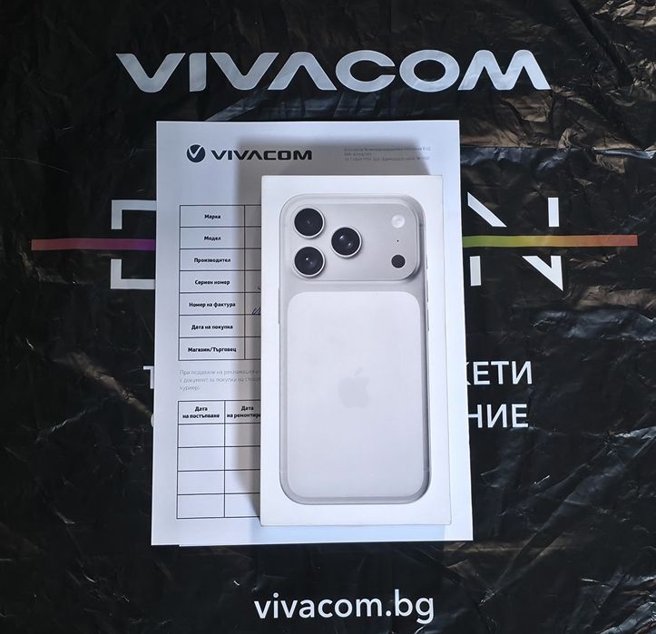 КАТО НОВ 512GB iPhone 17 Pro Гаранция Vivacom 2028 Silver | Бял