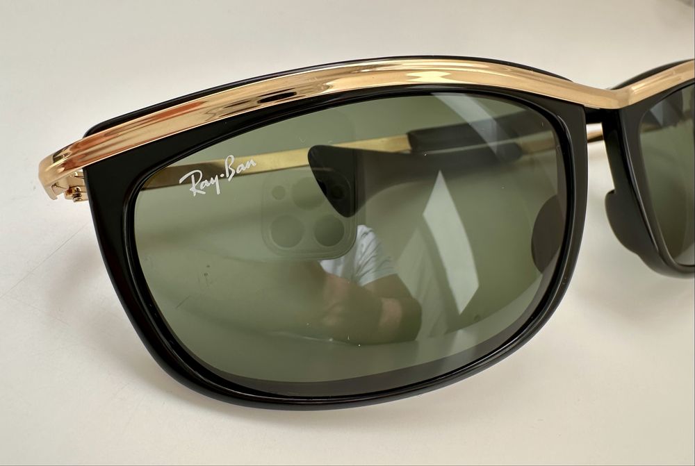 Ray-Ban B&L USA Vintage XL – 60мм G15 стъкло, черно/златно, ТОП състояние
