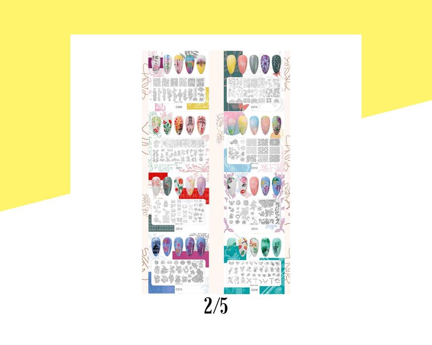 Метален шаблон за печат Rosalind - 38 вида