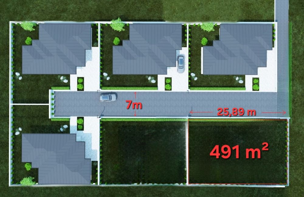 Teren intravilan 491 m² Breaza – ansamblu privat, zonă centrală linistită