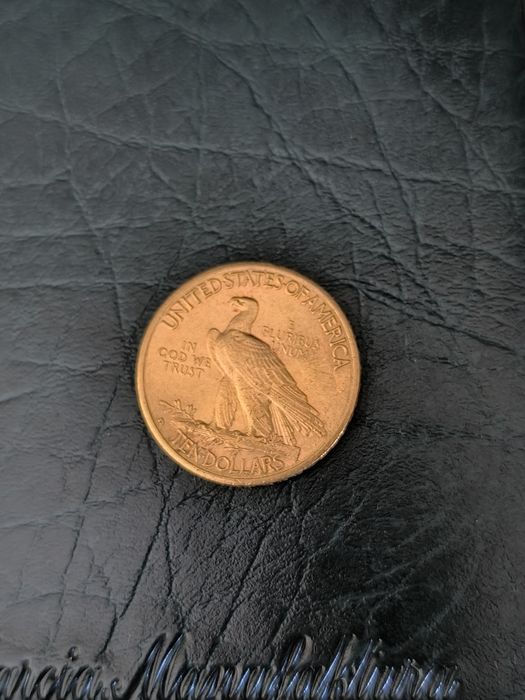 10 златни долара Индианска глава щемпел