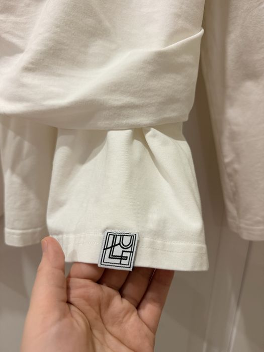 Лонгслив белый хлопок