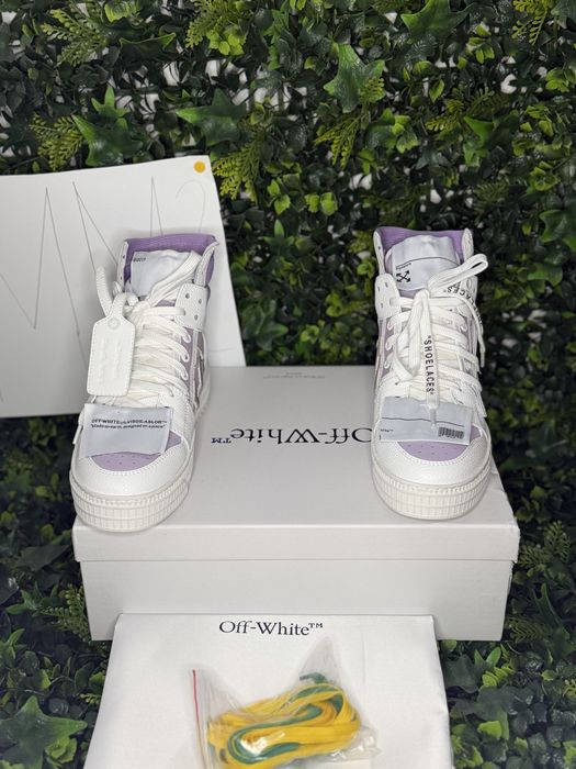 Adidasi/Sneakers off white purple and white off court 3.0