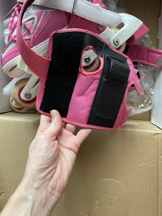 Детски растящи розови ролкови кънки кънки