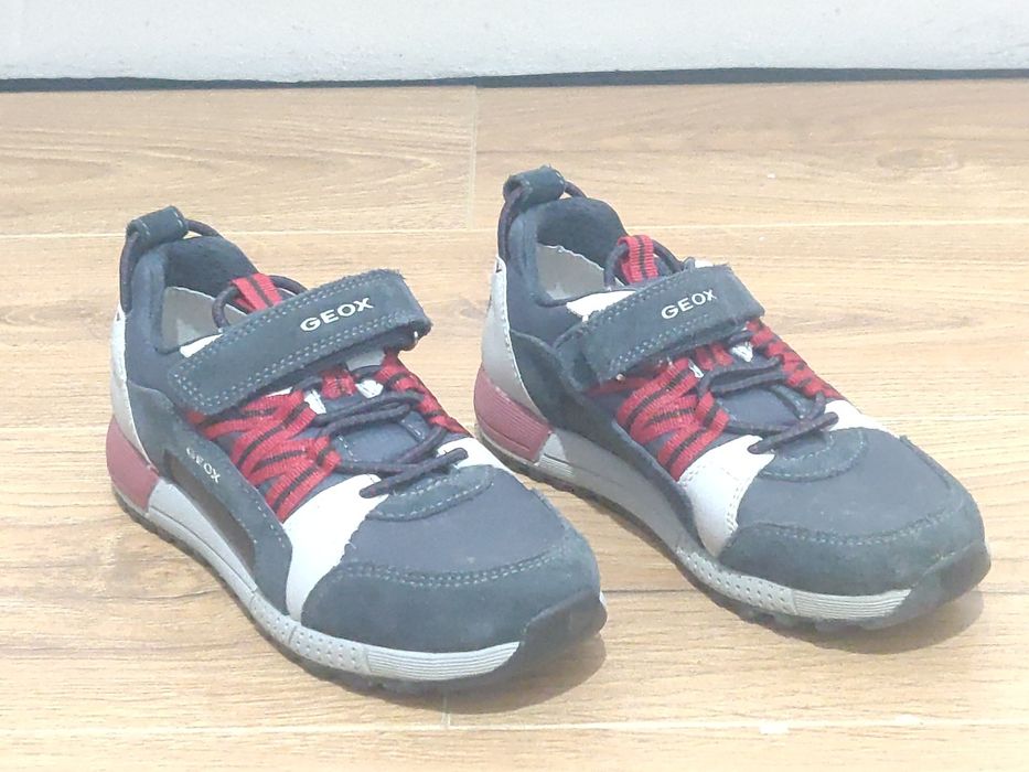 Adidași GEOX Respira Junior - Mărimea 32- Navy/Roșu/Gri - Foarte Confo