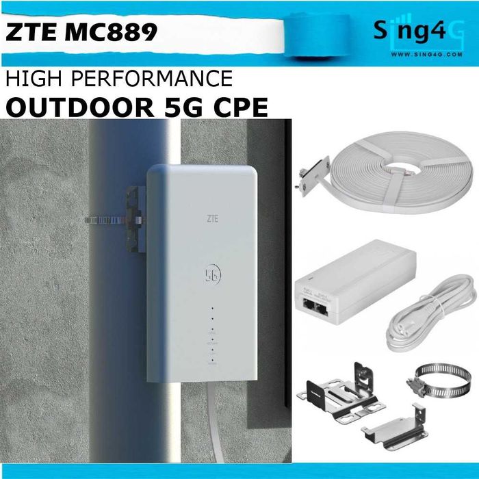 ZTE MC 889 5G рутер за външен монтаж+ ZTE WiFi Router H3601P Mesh