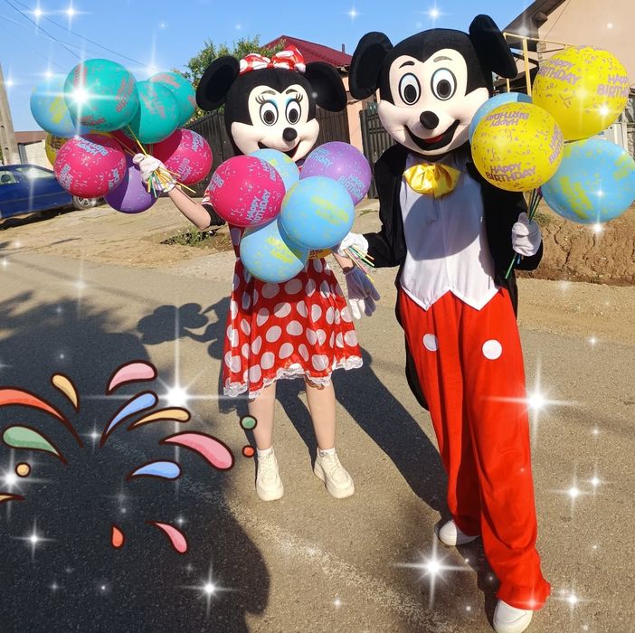 Mascote Mikey și Minnie ,Stitch și Lillo