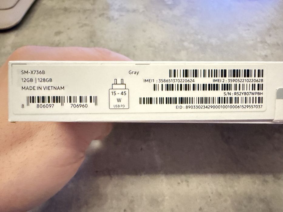 Продавам таблет Samsung Galaxy Tab S11 X736 5G 11"128GB 12GB RAM  Gray