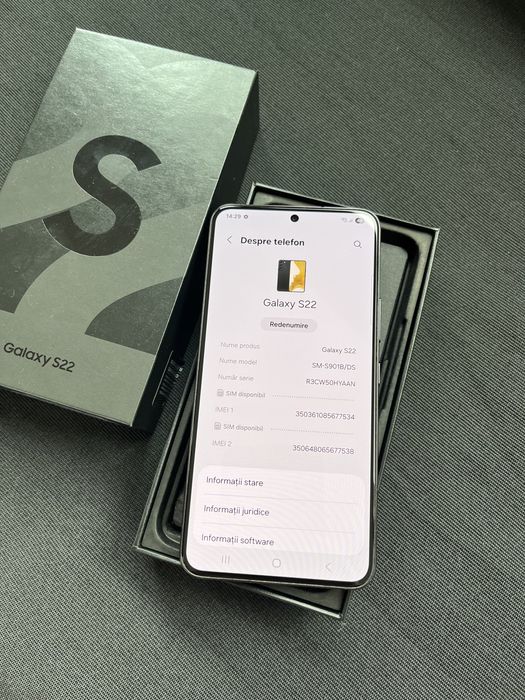 Samsung S22 5G Black 128GB Dual Sim