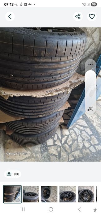 285 40 22 V XL 4бр Continental 6 AO DOT 24 Нови летни