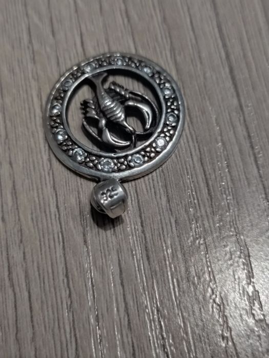 Кулон знак зодиака Рак серебро