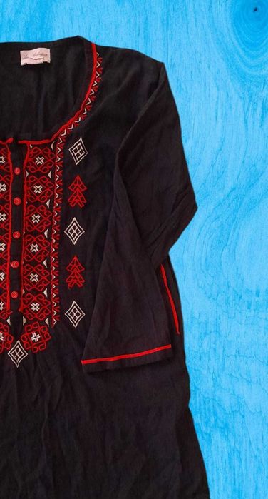 Bluza/Tunica din bumbac cu Broderie Kashmiri M/L