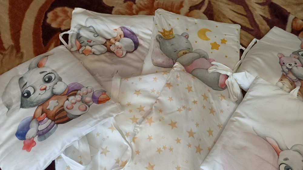 Бортики для детской кроватки