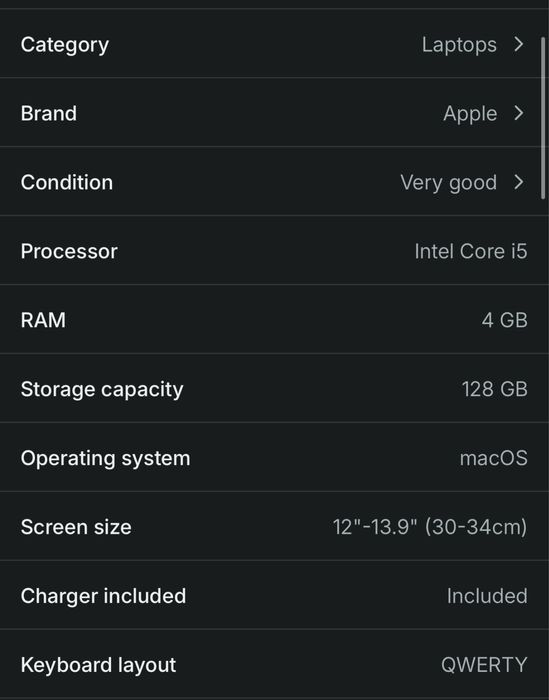 Macbook air 13 inch 2015