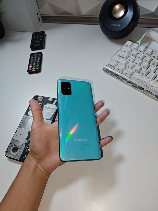 Samsung Galaxy A51 – Запазен / С калъф / Безпрепятствена работа (60€)