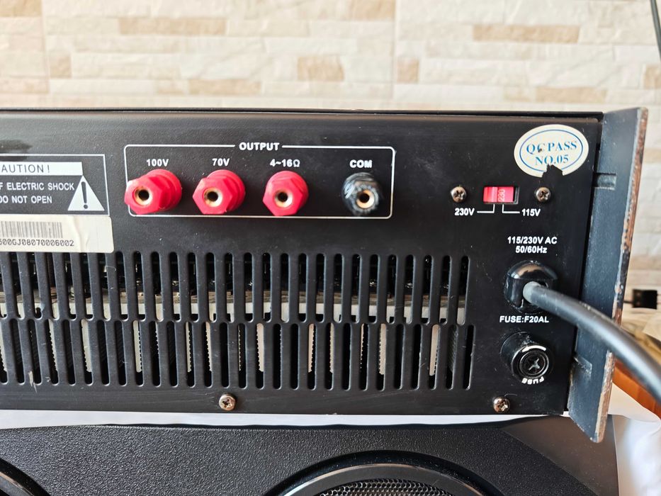Усилвател за рак - едноканален 500W - с линия за 100V и 70V - PIP Audio AA-1500