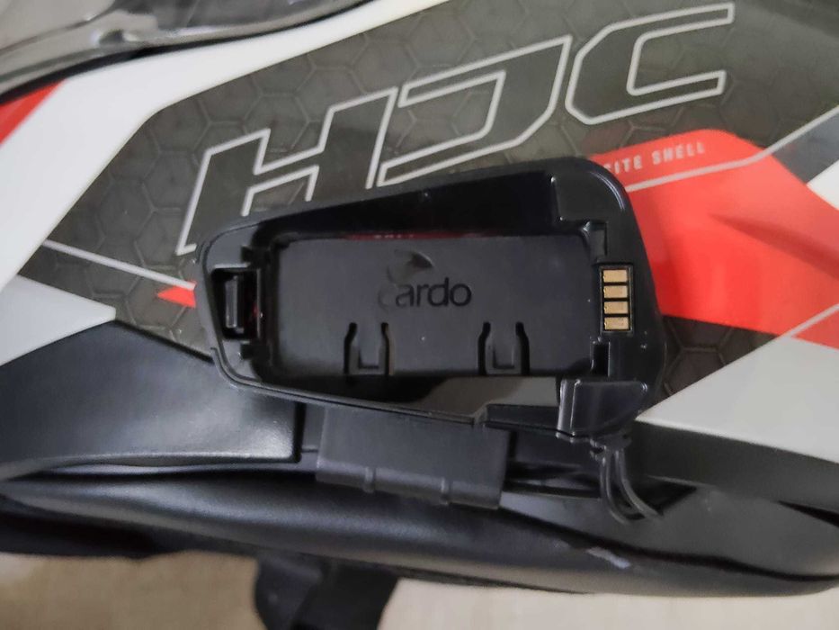 Casca motor HJC C70 + Cardo Bluetooth Headset
