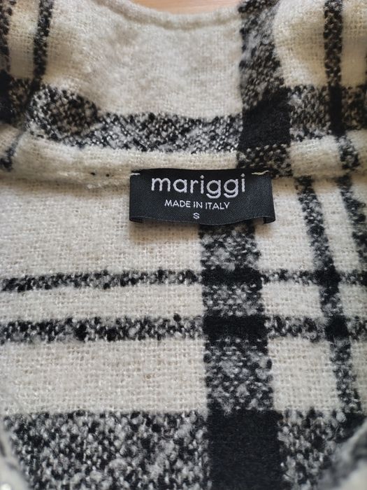 Jachetă Mariggi Made in Italy, carouri alb-negru,