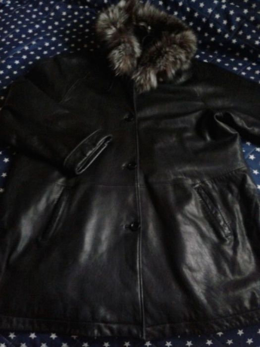 Палто естествена кожа марково