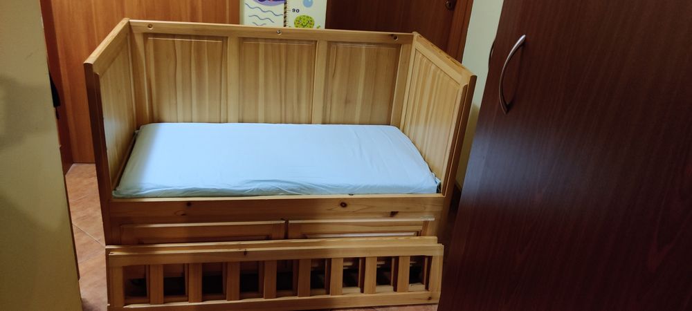 Дървена детска кошара 120/60