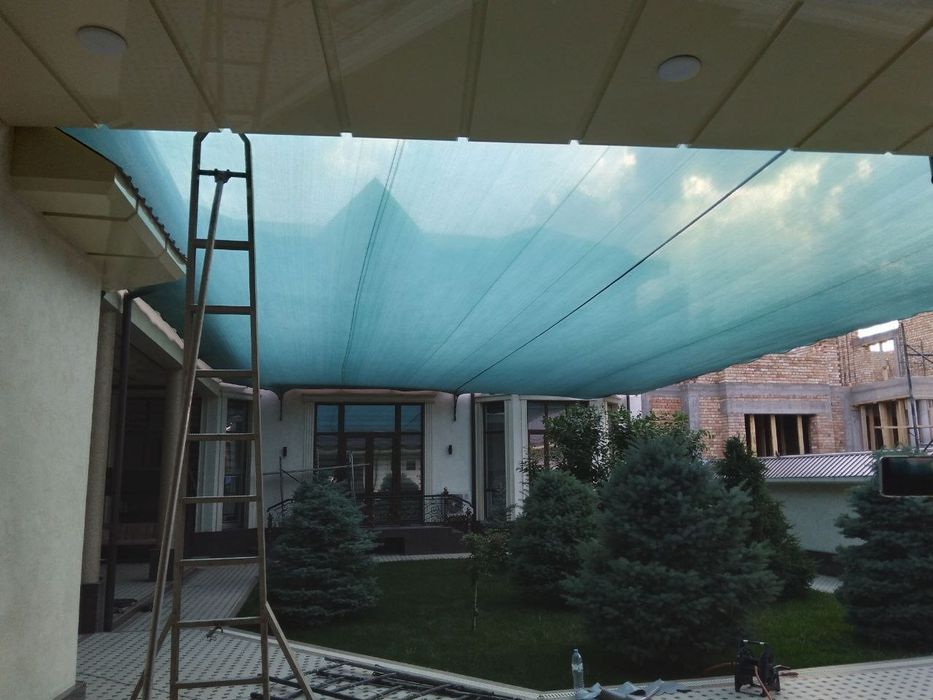 Тент, баннер  Соя сетка установка