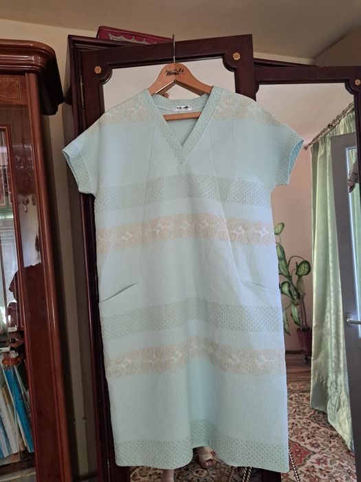 Sarafan damă bumbac cu elastan,  Handmade (46/48)