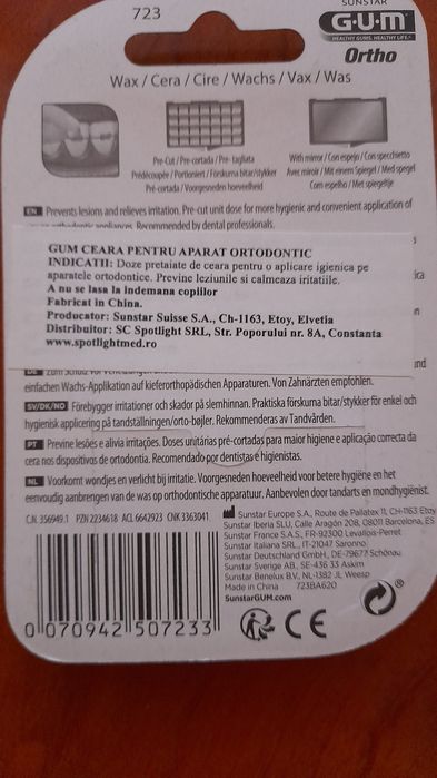 Ceară pentru aparat dentar