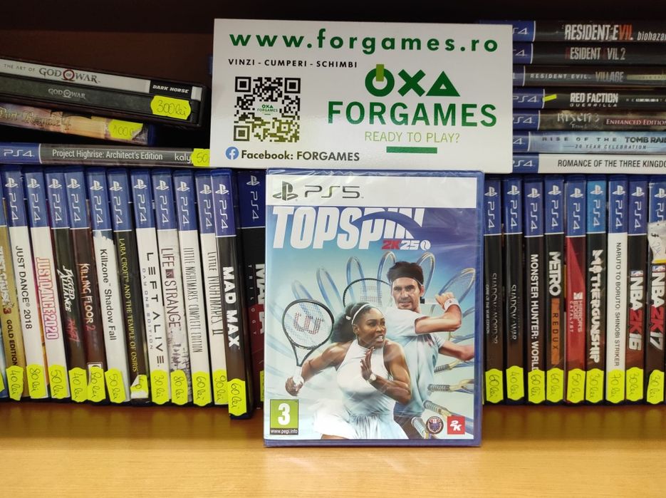jocPS5 Top Spin 2k25   tenis PS5 SIGILAT Forgames.ro