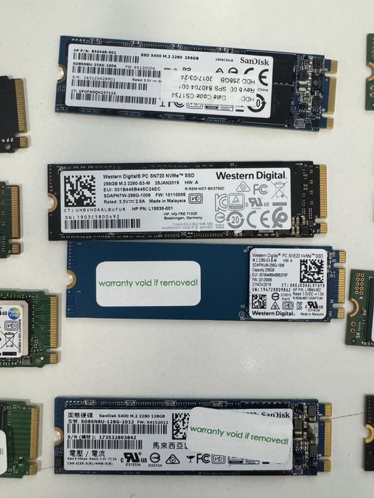 SSD NVME M.2 2280 128/256/512 GB Втора употреба различни марки