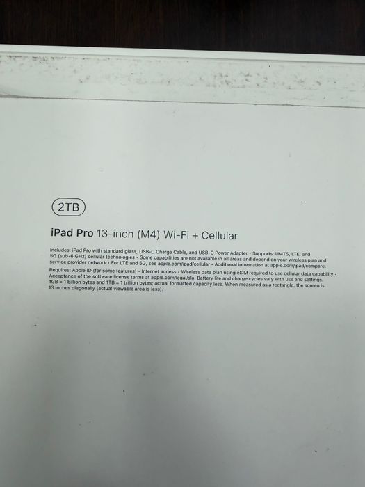 iPad Pro 13 M4 2тб WiFi + Sim (5g)