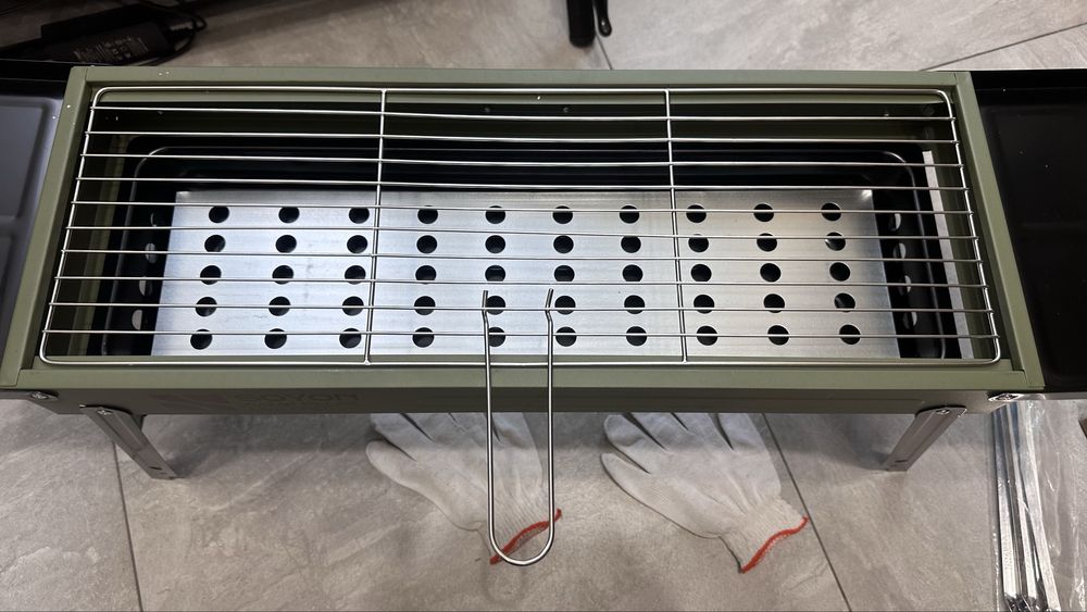 Мощный складной мангал 60 см