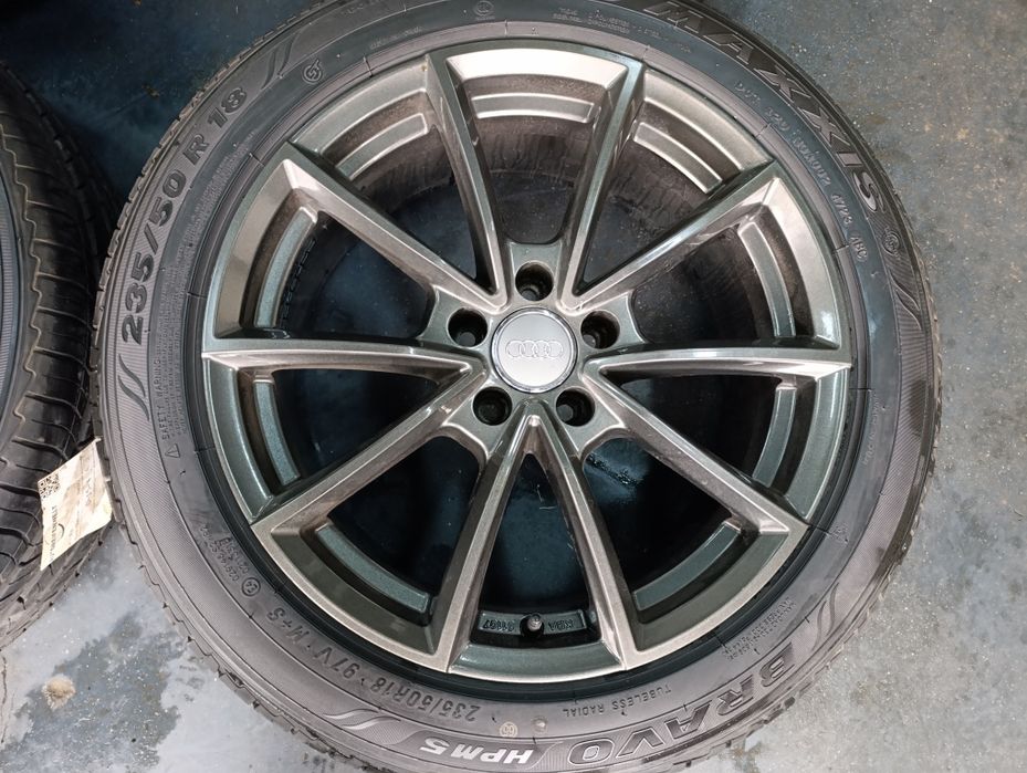 Jante  Audi A4,A5,A6 cu anvelope vara Noi 235 50 18 Maxxis Bravo HPM5
