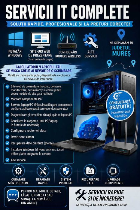 Instalare Windows - Site-uri web de prezentare - REPARAŢII PC/LAPTOP