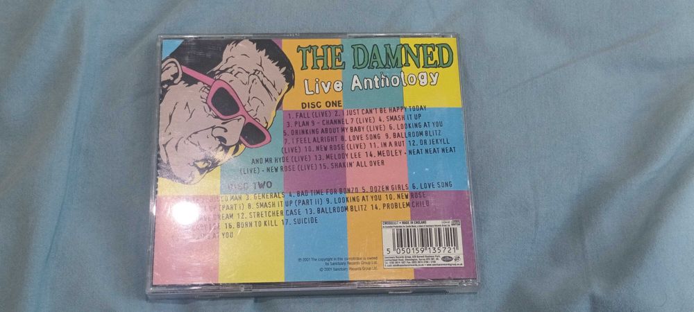 The Damned – Live Anthology 2001 UK 2 аудио диска  В отлично състояние