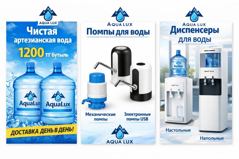 Доставка питьевой воды 19л Алматы