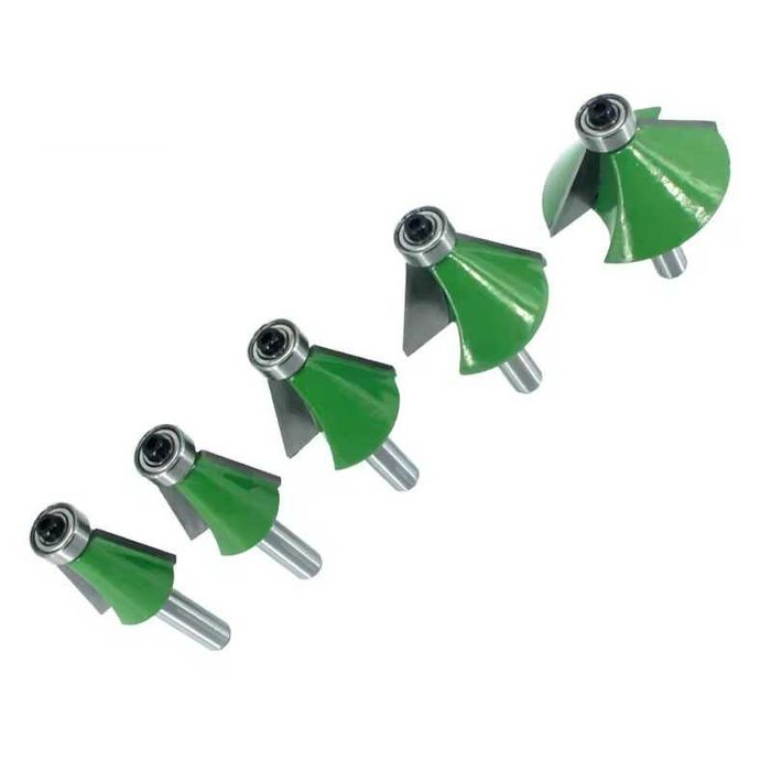 Фрезери за право скосяване с лагер 15 градуса, Захват 8 mm, 4047