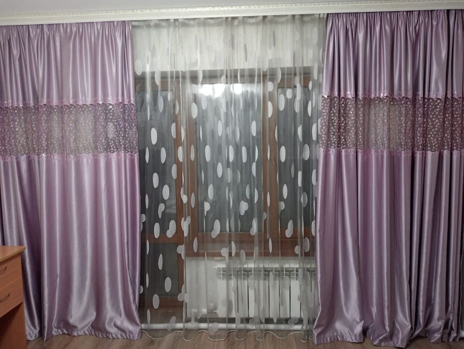Срочно продам шторы и тюль