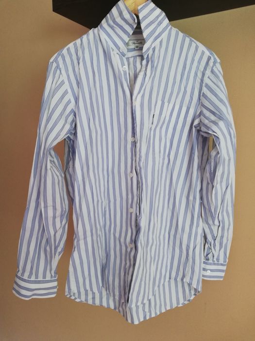 Vând cămașă bărbați, elegantă, mâneci lungi, slim fit, mărimea M/L