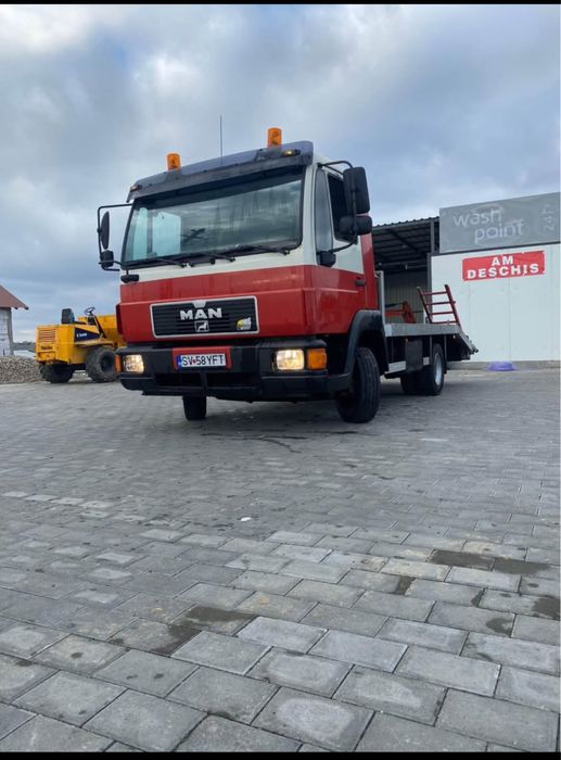 Vand sau schimb man8.163 autoplatforma utilaje