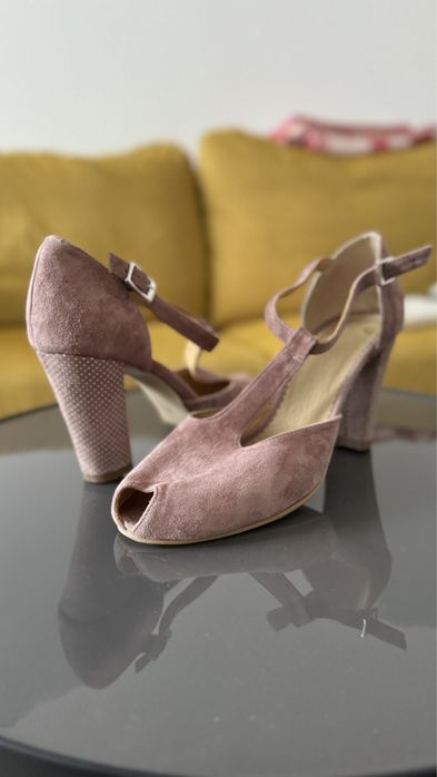 Pantofi piele intoarsa 40 (25cm)