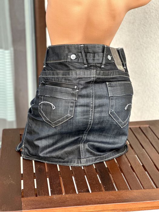 Дънкова пола G-Star Raw (Royce Short Midi Skirt, линия 3301) - размер 27, Отлично състояние
