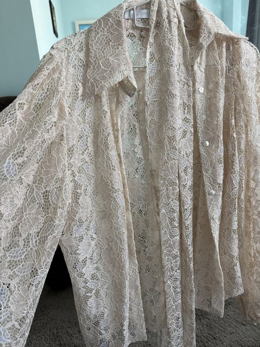 Дамска риза от френска дантела Anne Fontaine