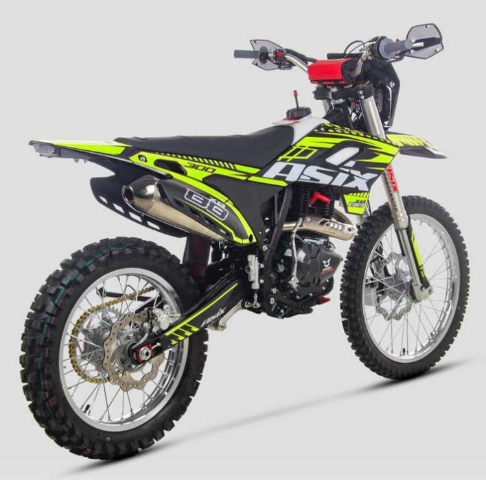 Motocicleta Cross/Enduro Asix XB88 A3, 250cc, 21/18", negru/lime