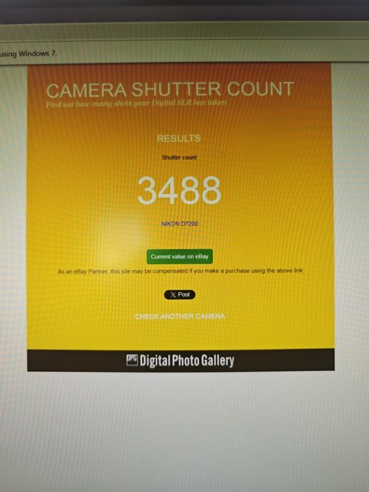 Nikon D7200 ca nou, 3488 de declanșări