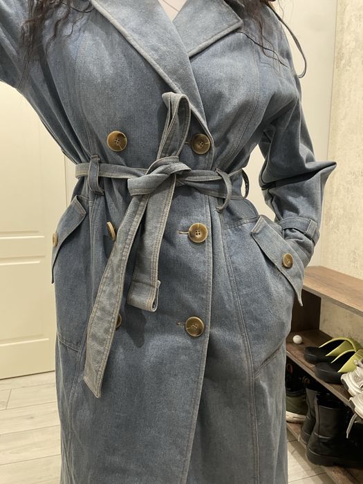 Пальто джинсовое