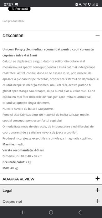 Ponycycle-unicorn roz