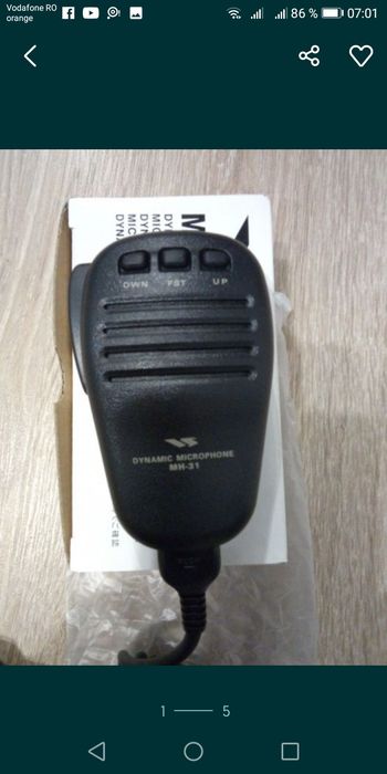 Microfon  yaesu //statie emisie recepție nou